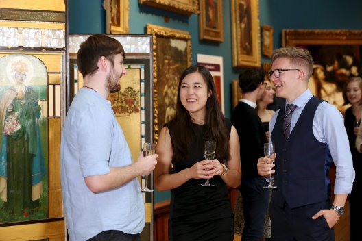 Drinks reception in the Victoria Art Gallery