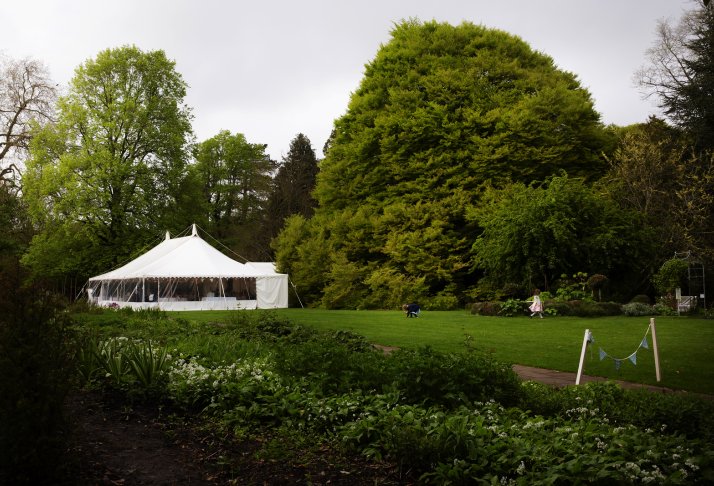 Marquee in Botanical Gardens