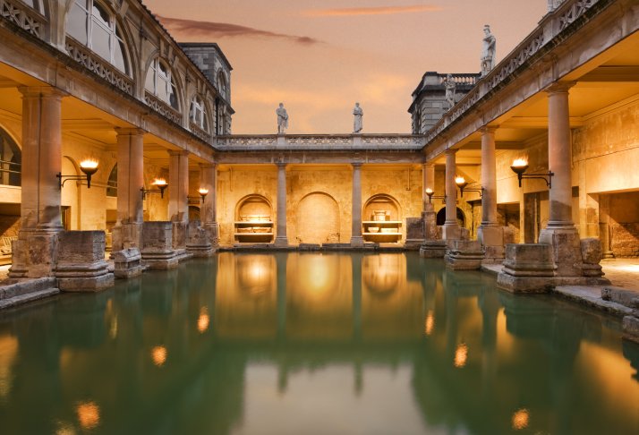 Roman Baths at sunset, James Davies