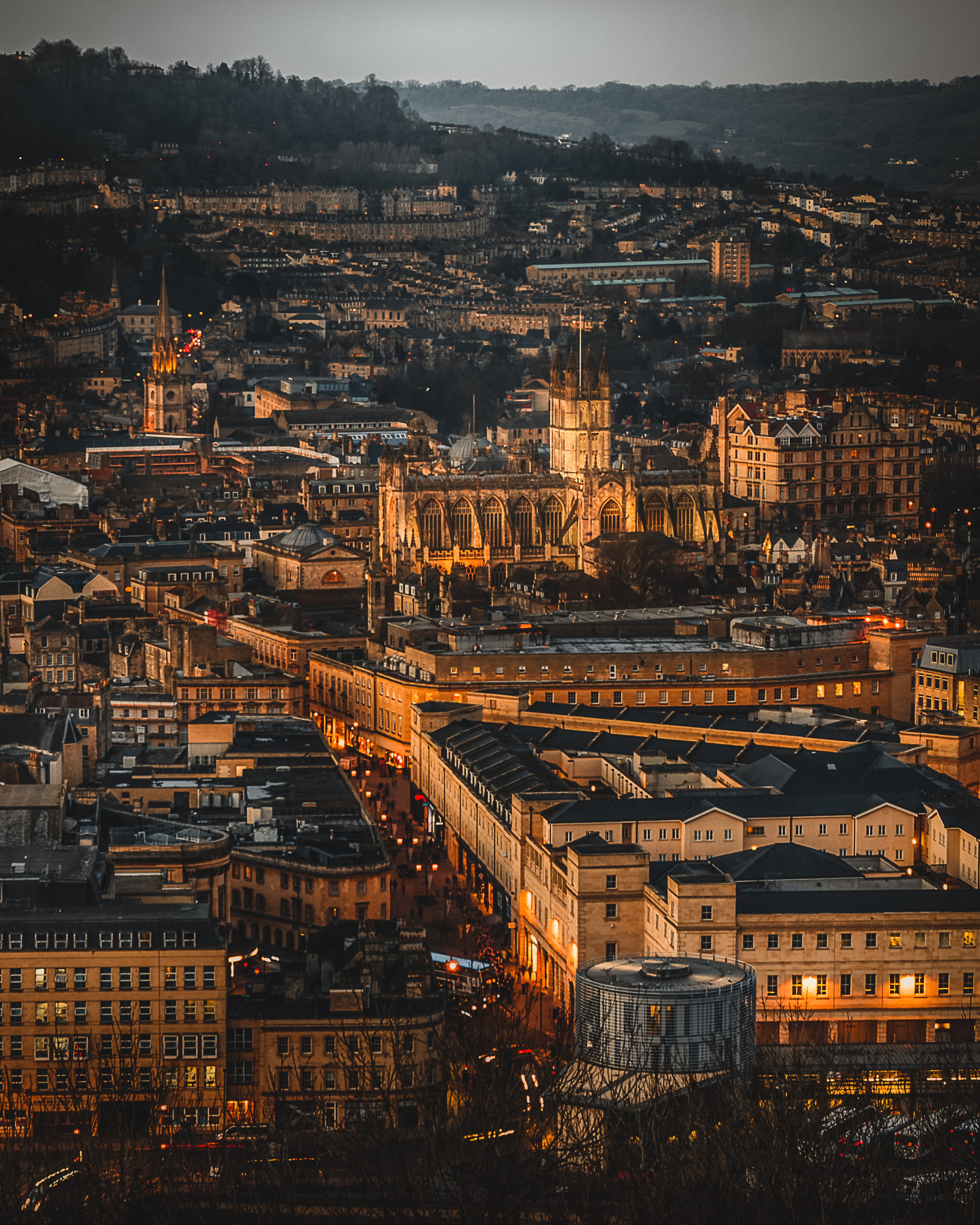 Abbey skyline view