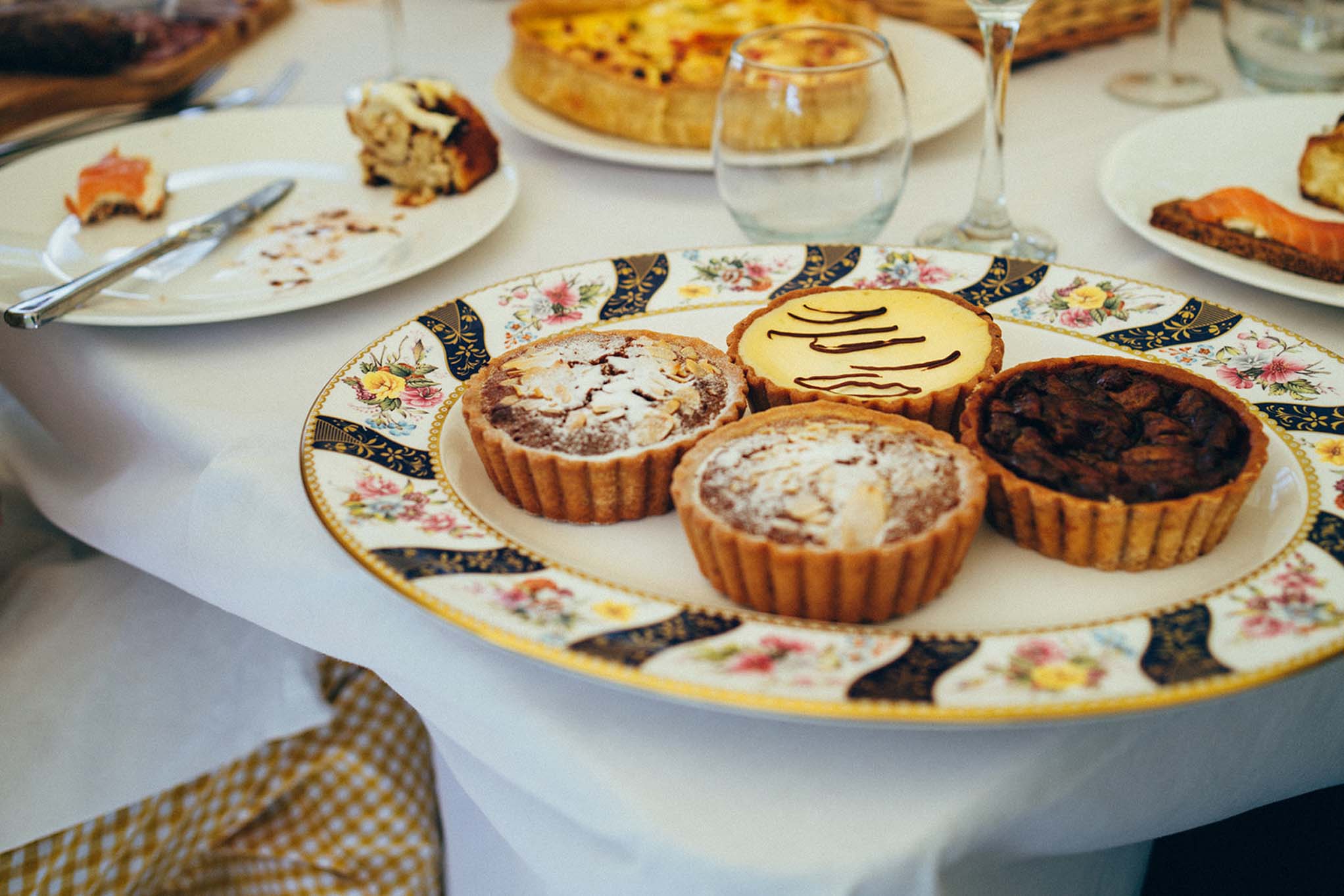 Pastries on a plate