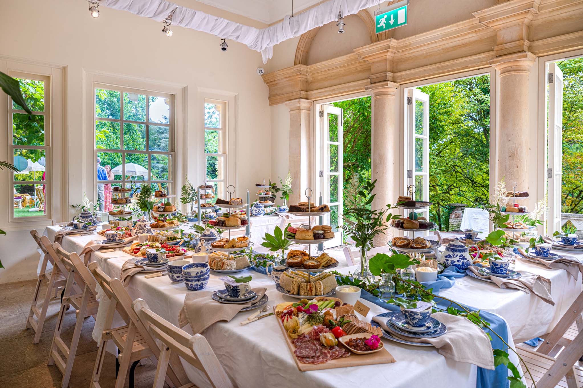 Wedding breakfast ready for guests to arrive