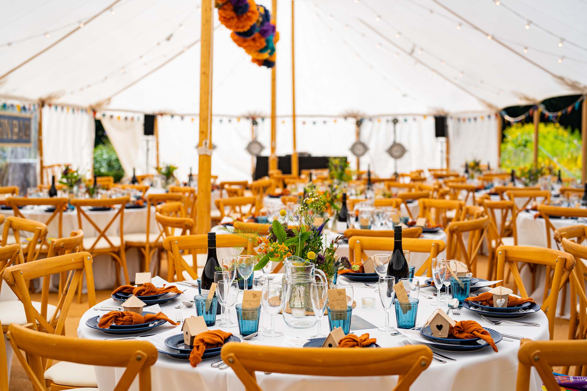 Interior of Marquee at the Botanical Gardens