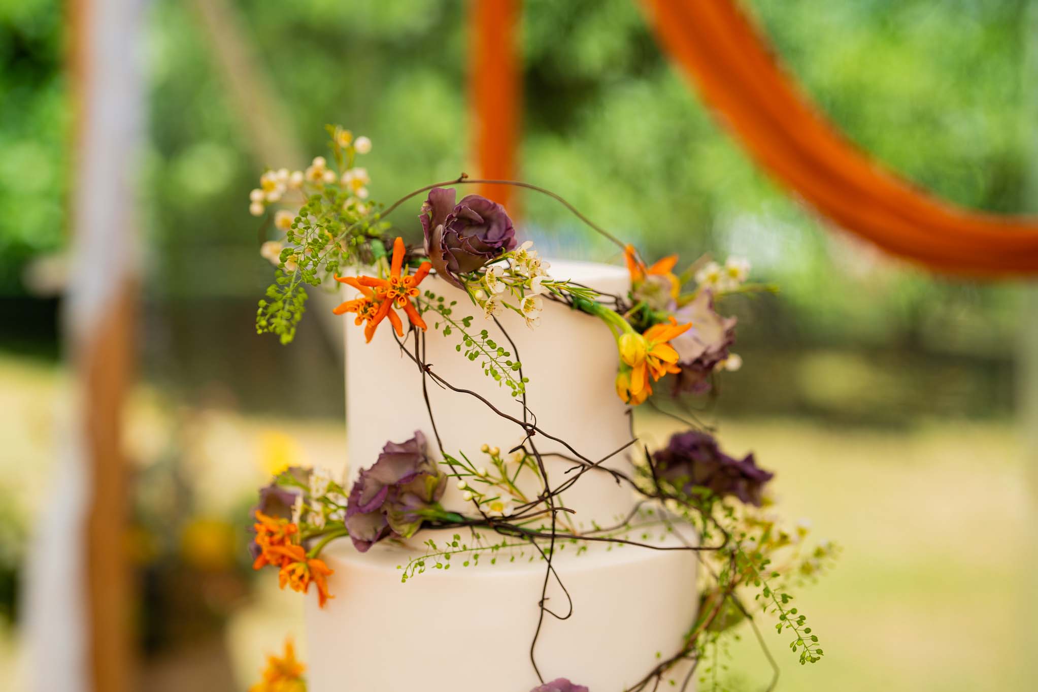 Wedding cake, close up