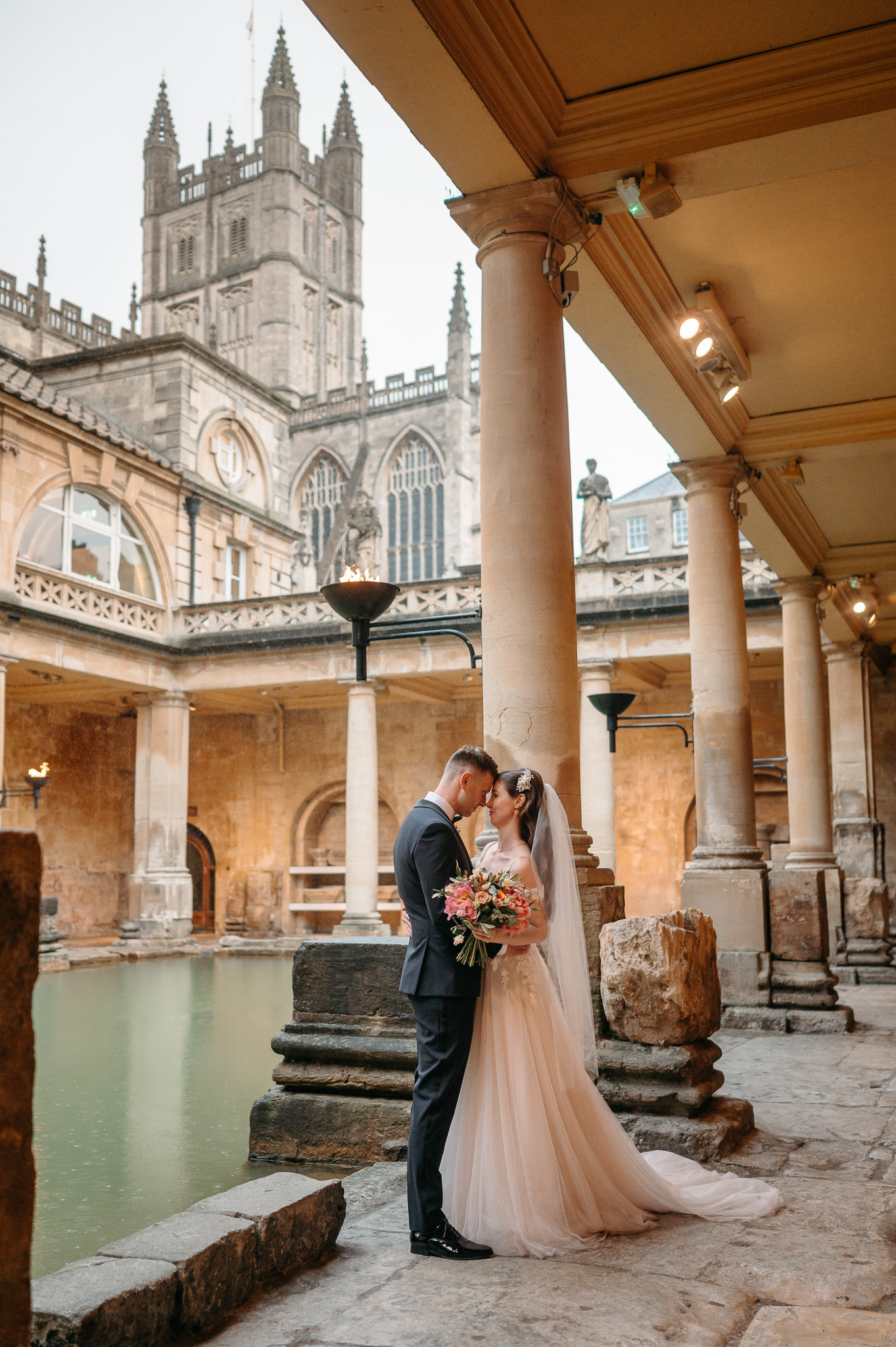 The Roman Baths with the Abbey in the distance, 