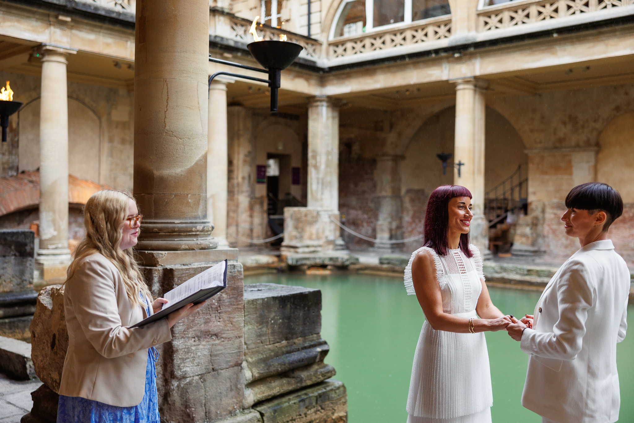 Couple exchange vows