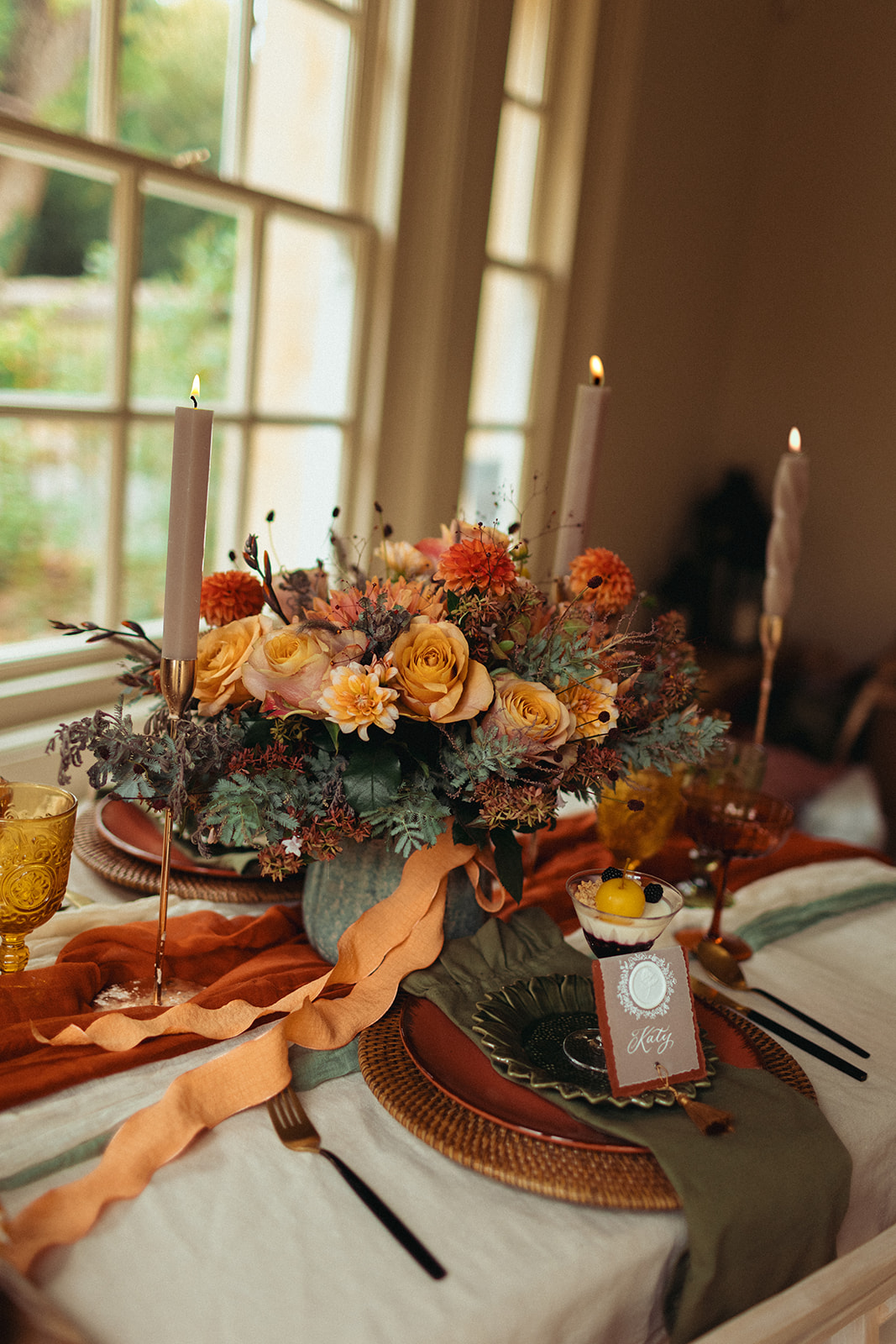 Floral arrangement inside Temple Of Minerva