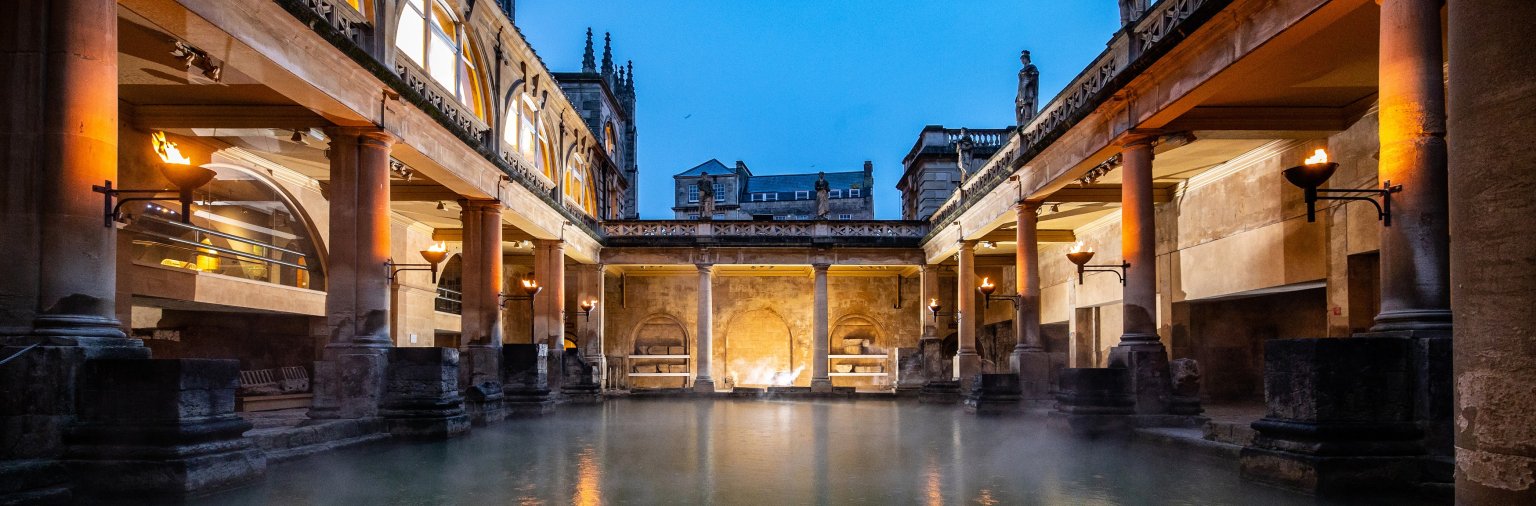 Image: The Great Bath by torchlight