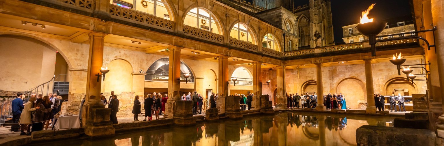 Drinks beside the Great Bath