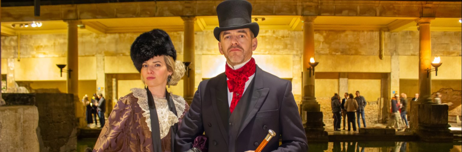 Actors from Murder Mystery event by the Great Bath