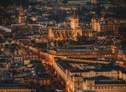 Abbey skyline view