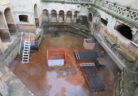 Kings Bath drained with energy blades