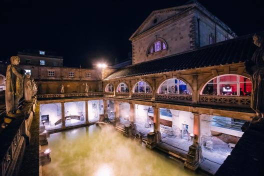 Atmospheric view of the Great Bath, Albert Palmer